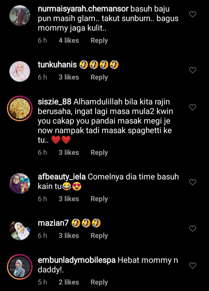  Macam tak percaya je Anzalna  basuh baju Netizen 